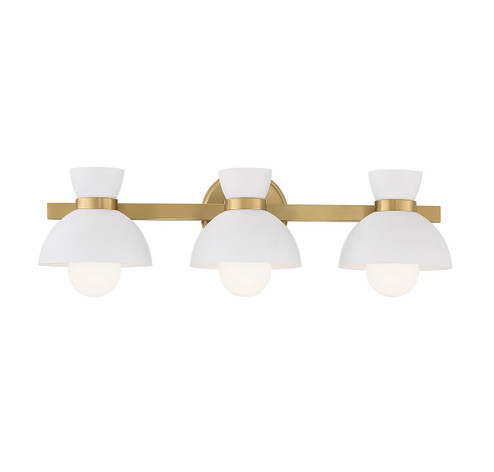 Three Light Bathroom Vanity in Natural Brass (446|M80075NB)
