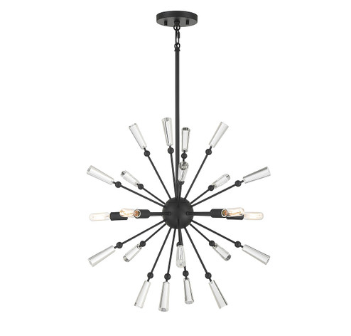 Five Light Pendant in Matte Black (446|M7028MBK)