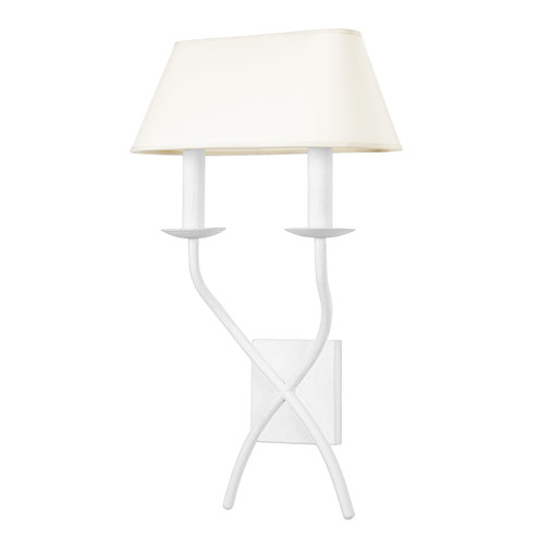 Lomita Two Light Wall Sconce in Gesso White (67|B8822-GSW)