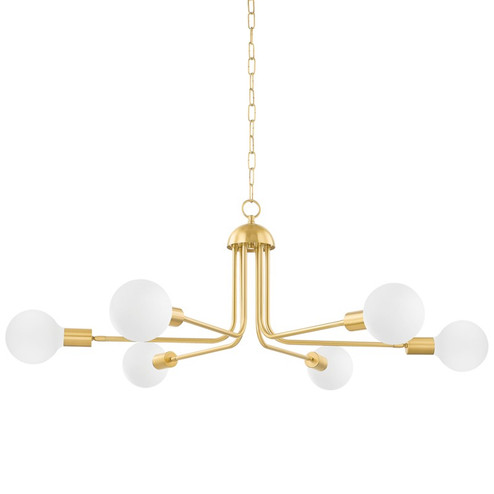 Blakely Six Light Chandelier in Aged Brass (428|H774806-AGB)