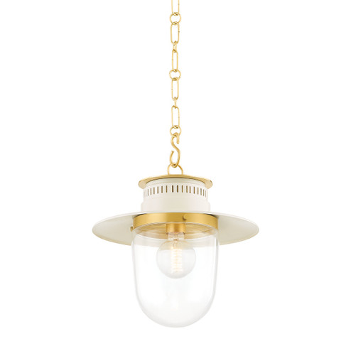 Nori One Light Pendant in Aged Brass/Soft Cream (428|H773701S-AGB/SCR)
