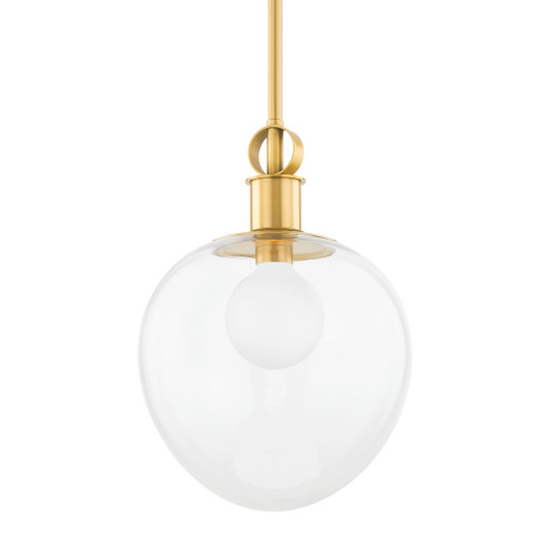 Anna One Light Pendant in Aged Brass (428|H736701L-AGB)