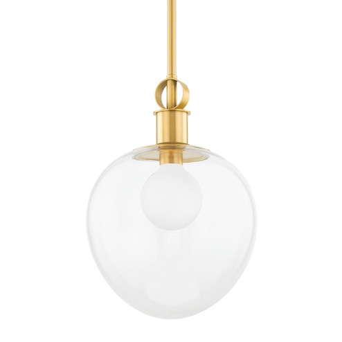 Anna One Light Pendant in Aged Brass (428|H736701L-AGB)