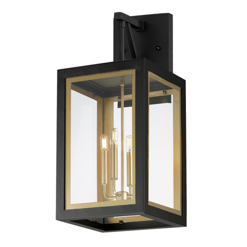Neoclass Four Light Outdoor Wall Sconce in Black / Gold (16|30056CLBKGLD)