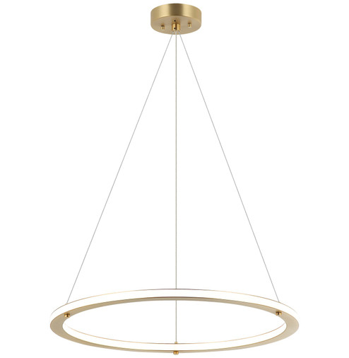 Victoria LED Pendant in Brushed Gold (423|C66124BG)