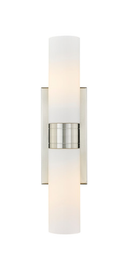 Downtown Urban Two Light Bath Vanity in Satin Nickel (405|617-2W-SN-G617-8WH)