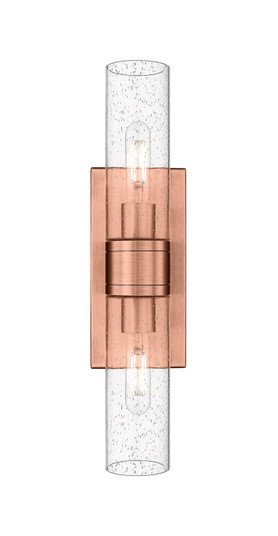 Downtown Urban LED Bath Vanity in Antique Copper (405|617-2W-AC-G617-8SDY)
