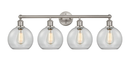 Edison Four Light Bath Vanity in Satin Nickel (405|616-4W-SN-G122-8)