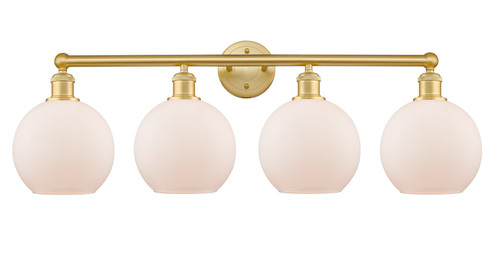 Edison Four Light Bath Vanity in Satin Gold (405|616-4W-SG-G121-8)