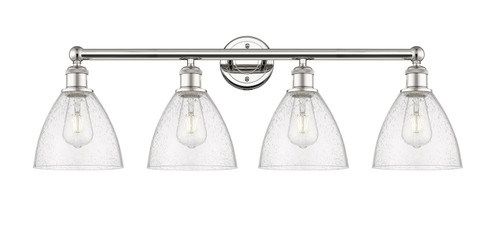 Edison Four Light Bath Vanity in Polished Nickel (405|616-4W-PN-GBD-754)