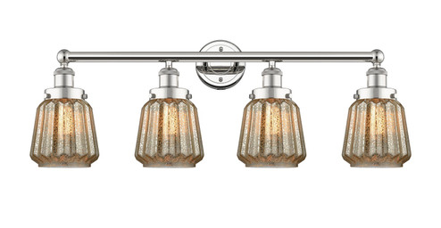 Edison Four Light Bath Vanity in Polished Nickel (405|616-4W-PN-G146)