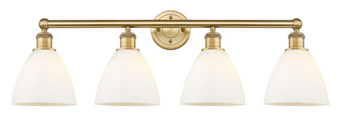 Edison Four Light Bath Vanity in Brushed Brass (405|616-4W-BB-GBD-751)