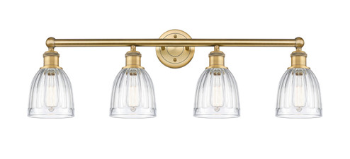 Edison Four Light Bath Vanity in Brushed Brass (405|616-4W-BB-G442)