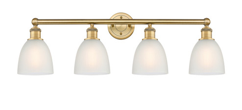 Edison Four Light Bath Vanity in Brushed Brass (405|616-4W-BB-G381)