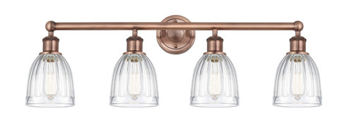 Edison Four Light Bath Vanity in Antique Copper (405|616-4W-AC-G442)