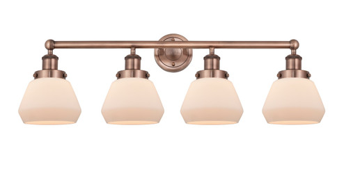 Edison Four Light Bath Vanity in Antique Copper (405|616-4W-AC-G171)
