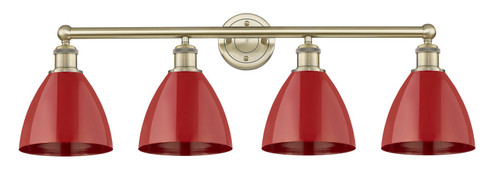 Edison Four Light Bath Vanity in Antique Brass (405|616-4W-AB-MBD-75-RD)