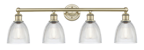 Edison Four Light Bath Vanity in Antique Brass (405|616-4W-AB-G382)