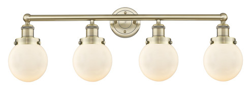 Edison Four Light Bath Vanity in Antique Brass (405|616-4W-AB-G201-6)