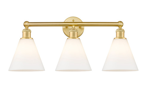 Edison Three Light Bath Vanity in Satin Gold (405|616-3W-SG-GBC-81)