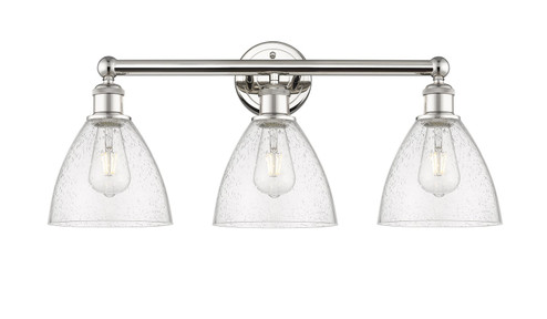 Edison Three Light Bath Vanity in Polished Nickel (405|616-3W-PN-GBD-754)
