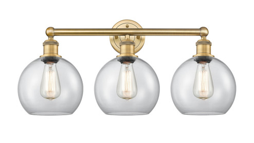 Edison Three Light Bath Vanity in Brushed Brass (405|616-3W-BB-G122-8)