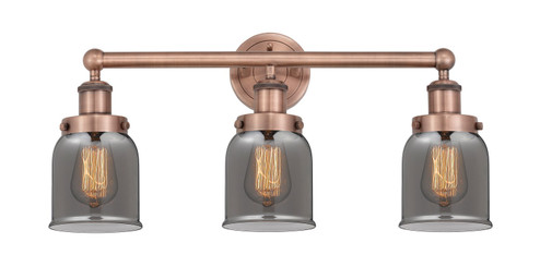 Edison Three Light Bath Vanity in Antique Copper (405|616-3W-AC-G53)