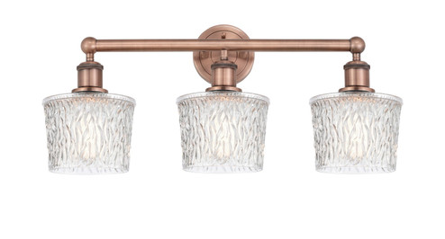 Edison Three Light Bath Vanity in Antique Copper (405|616-3W-AC-G402)