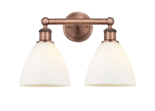 Edison Two Light Bath Vanity in Antique Copper (405|616-2W-AC-GBD-751)
