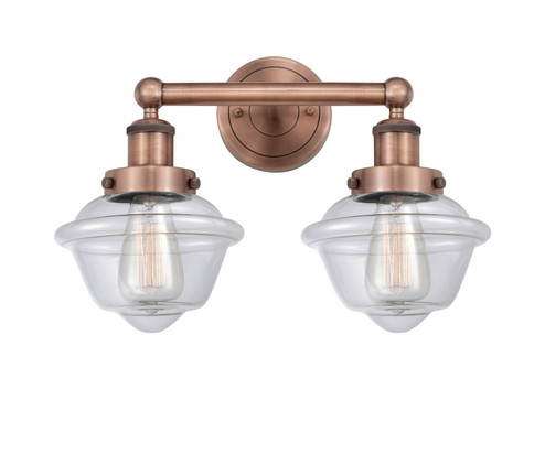 Edison Two Light Bath Vanity in Antique Copper (405|616-2W-AC-G532)