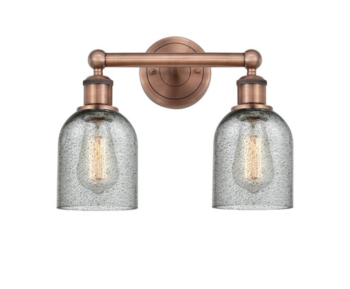 Edison Two Light Bath Vanity in Antique Copper (405|616-2W-AC-G257)