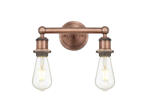 Edison Two Light Bath Vanity in Antique Copper (405|616-2W-AC)