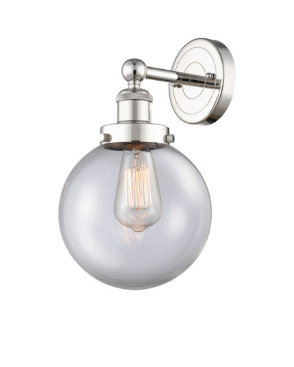 Edison One Light Wall Sconce in Polished Nickel (405|616-1W-PN-G202-8)