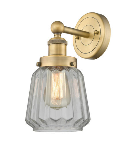 Edison One Light Wall Sconce in Brushed Brass (405|616-1W-BB-G142)