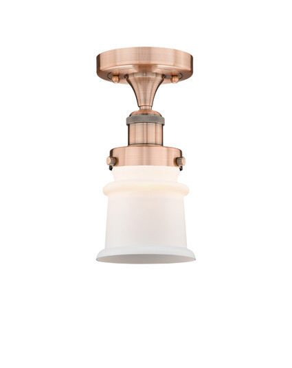 Edison One Light Semi-Flush Mount in Antique Copper (405|616-1F-AC-G181S)