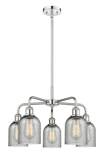 Ballston Five Light Chandelier in Polished Chrome (405|516-5CR-PC-G257)