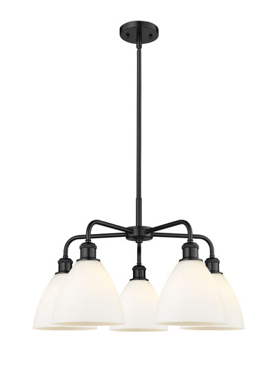 Ballston Five Light Chandelier in Matte Black (405|516-5CR-BK-GBD-751)