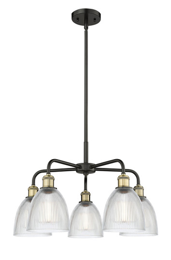 Ballston Five Light Chandelier in Black Antique Brass (405|516-5CR-BAB-G382)