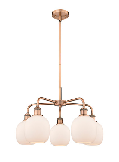 Downtown Urban Five Light Chandelier in Antique Copper (405|516-5CR-AC-G101)