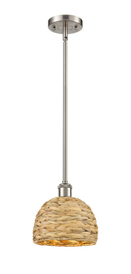 Ballston One Light Pendant in Satin Nickel (405|516-1S-SN-RBD-8-NAT)