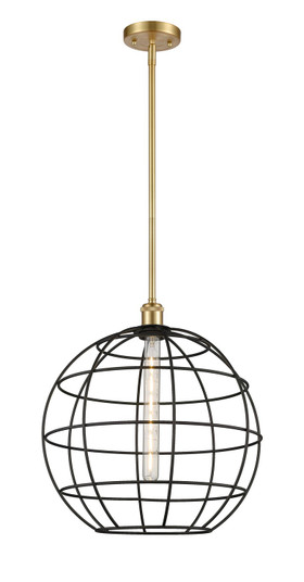 Ballston LED Pendant in Satin Gold (405|516-1S-SG-CE-16-BK)