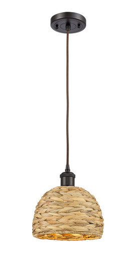 Ballston One Light Pendant in Oil Rubbed Bronze (405|516-1P-OB-RBD-8-NAT)