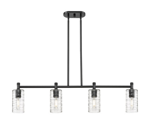 Downtown Urban LED Island Pendant in Matte Black (405|434-4I-BK-G434-7DE)