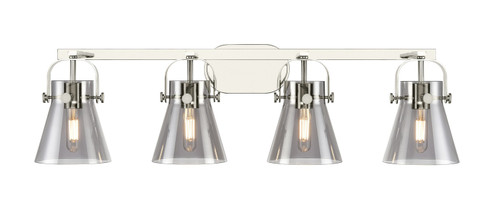 Downtown Urban Four Light Bath Vanity in Polished Nickel (405|423-4W-PN-G411-6SM)