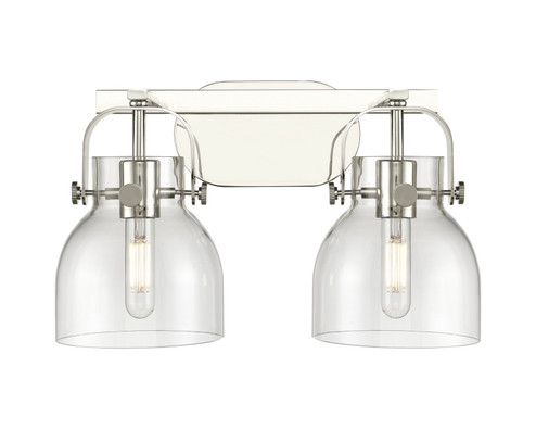 Downtown Urban LED Bath Vanity in Polished Nickel (405|423-2W-PN-G412-6CL)