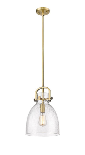Downtown Urban One Light Pendant in Brushed Brass (405|410-1SM-BB-G412-10SDY)