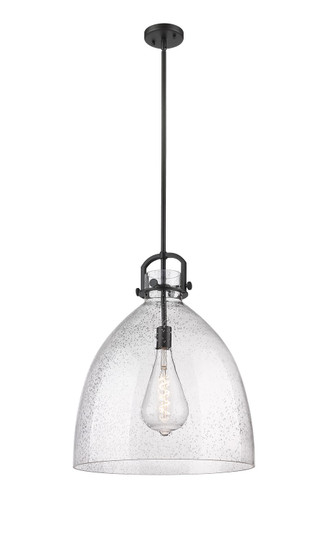 Downtown Urban One Light Pendant in Matte Black (405|410-1SL-BK-G412-18SDY)