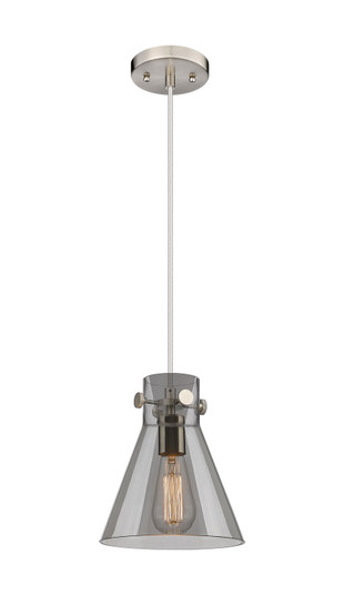 Downtown Urban One Light Pendant in Brushed Satin Nickel (405|410-1PS-SN-G411-8SM)