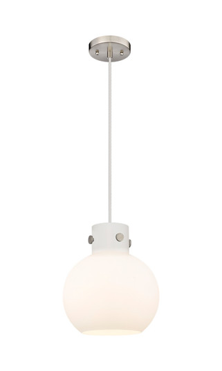 Downtown Urban One Light Mini Pendant in Brushed Satin Nickel (405|410-1PM-SN-G410-10WH)