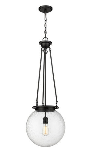 Essex One Light Pendant in Matte Black (405|221-1P-BK-G204-14)